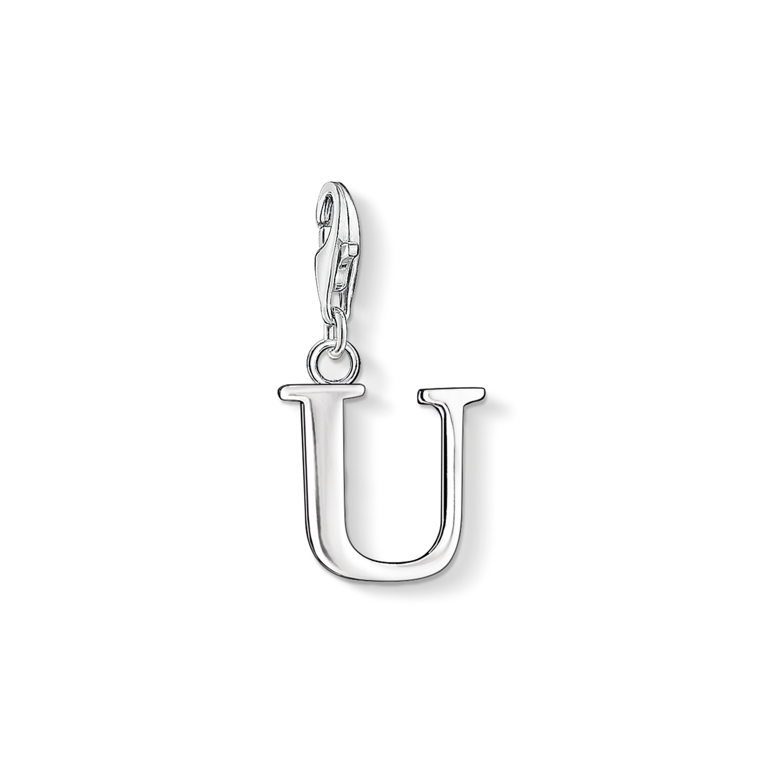 Charm pendant letter U