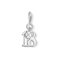 Charm pendant lucky number 18
