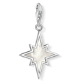 Charm pendant star mother-of-pearl