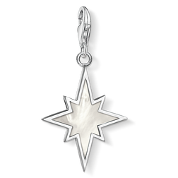 Charm pendant star mother-of-pearl
