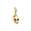 Charm pendant skull gold