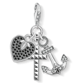 Charm pendant cross, heart, anchor