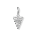 Charm pendant Triangle White