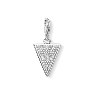 Charm pendant Triangle White