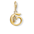 Charm pendant letter G gold