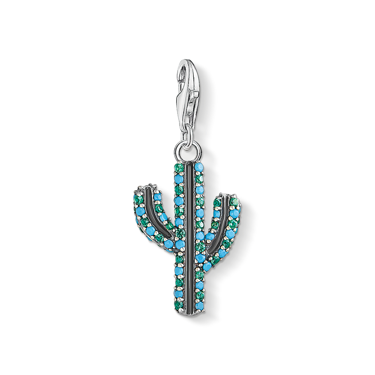 Charm pendant Cactus turquoise