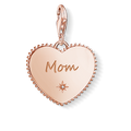 Charm pendant Heart mum rose gold