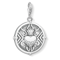 Charm pendant Heart with flames