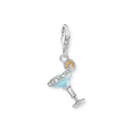 Colgante Charm c�ctel azul925 Sterling silver, cold enamel/ zirconiamulticoloured