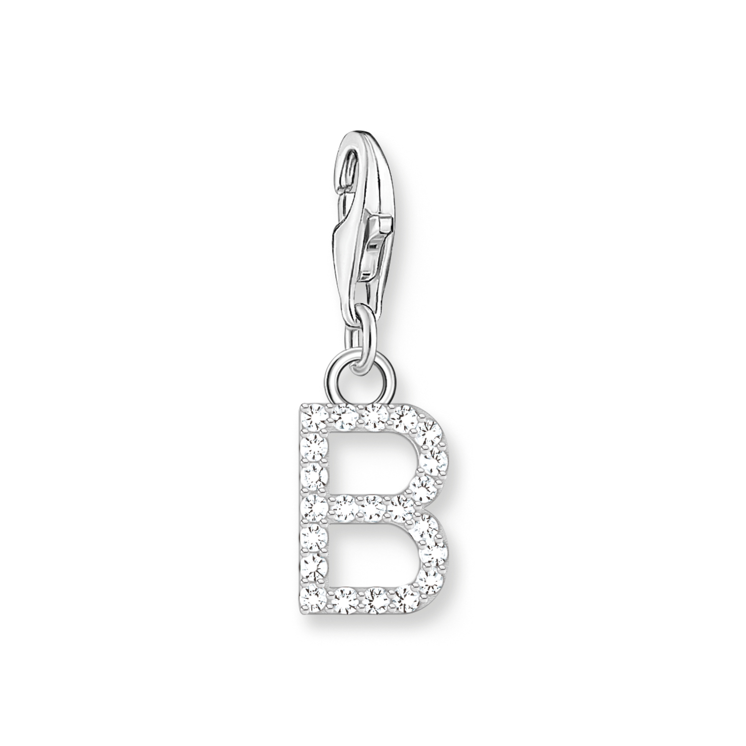 Colgante Charm letra B plata