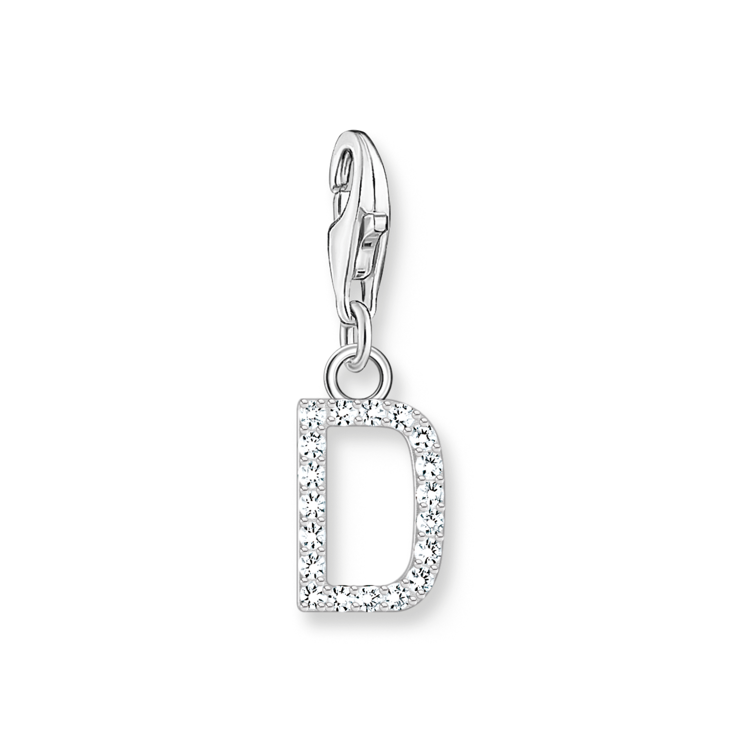 Colgante Charm letra D plata