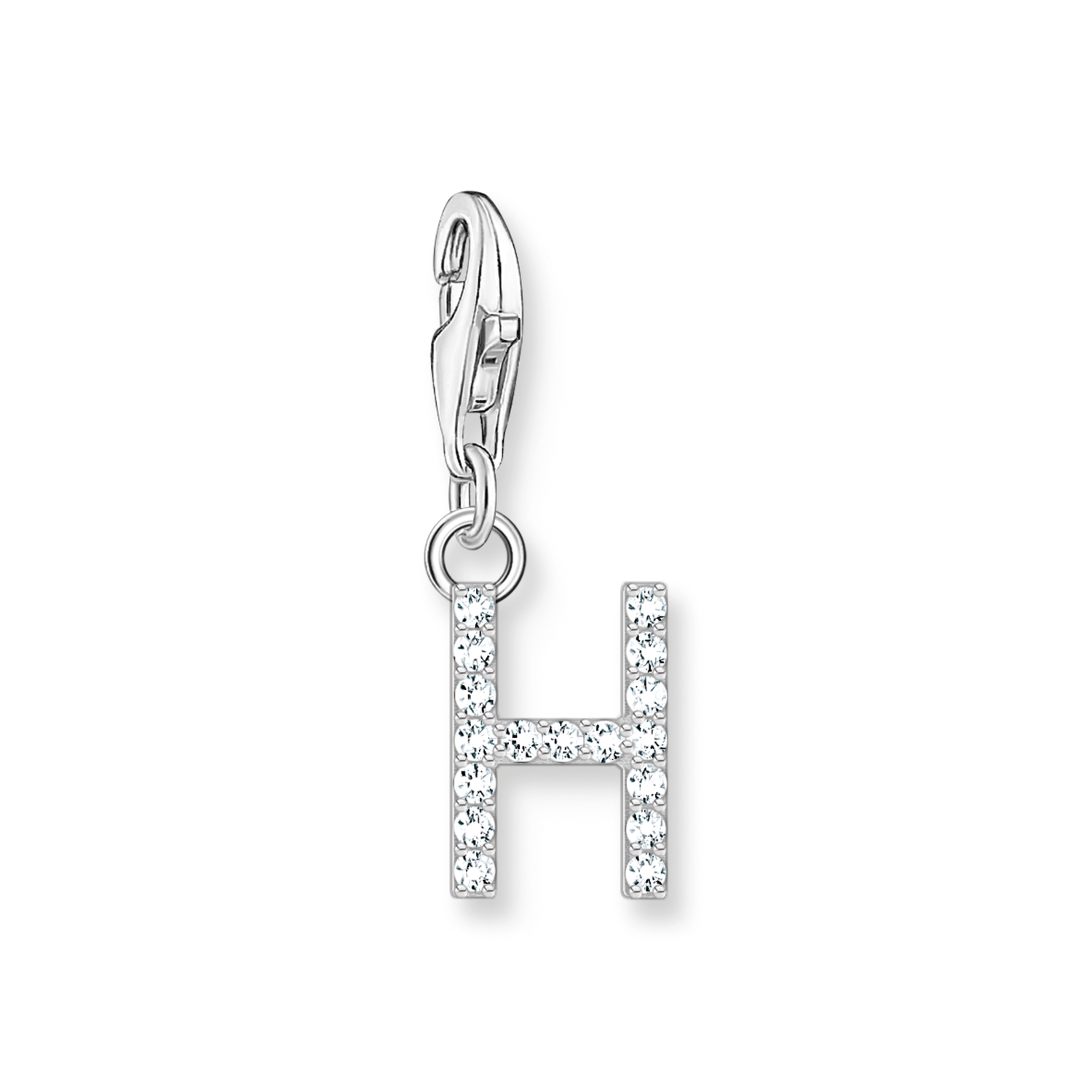 Colgante Charm letra H plata