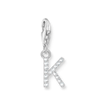 Colgante Charm letra K plata