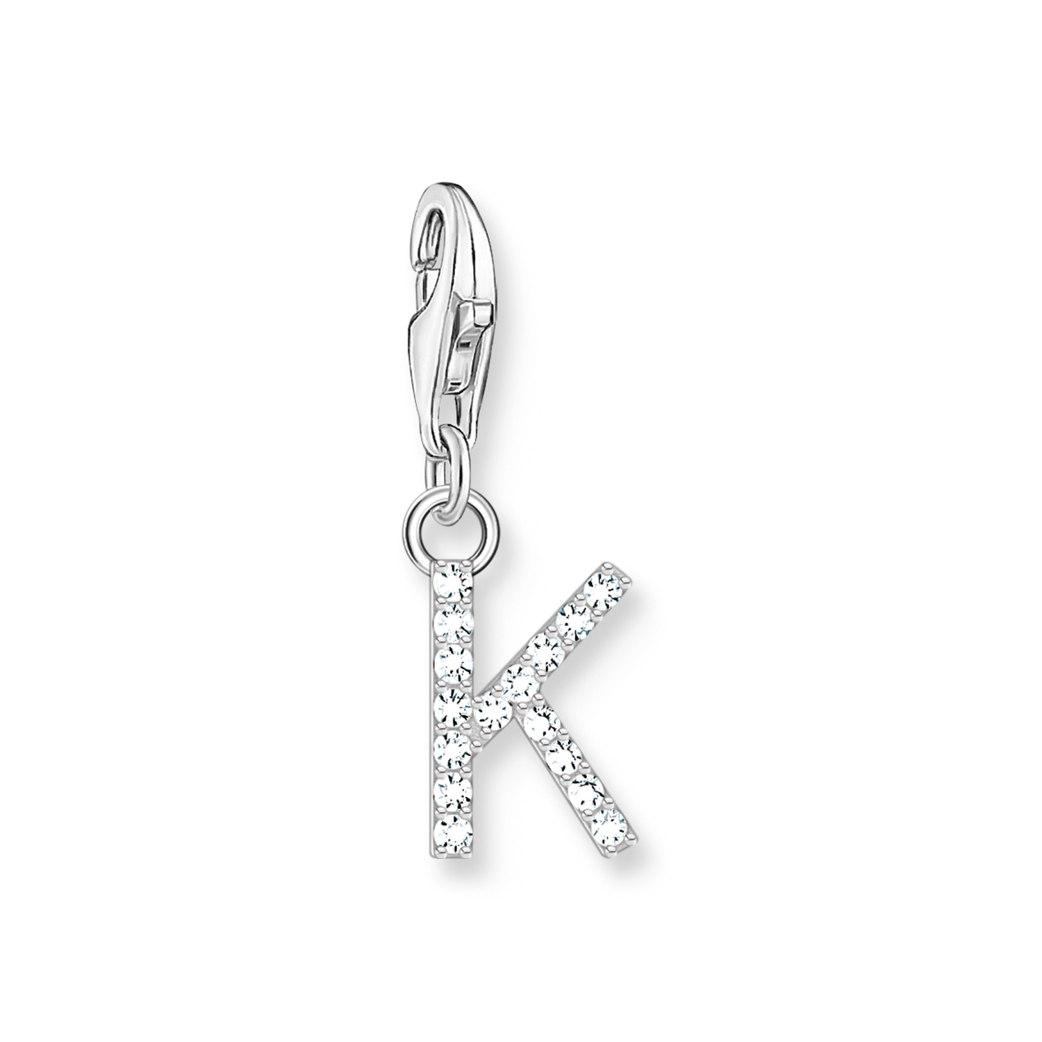 Colgante Charm letra K plata