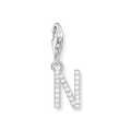 Colgante Charm letra N plata