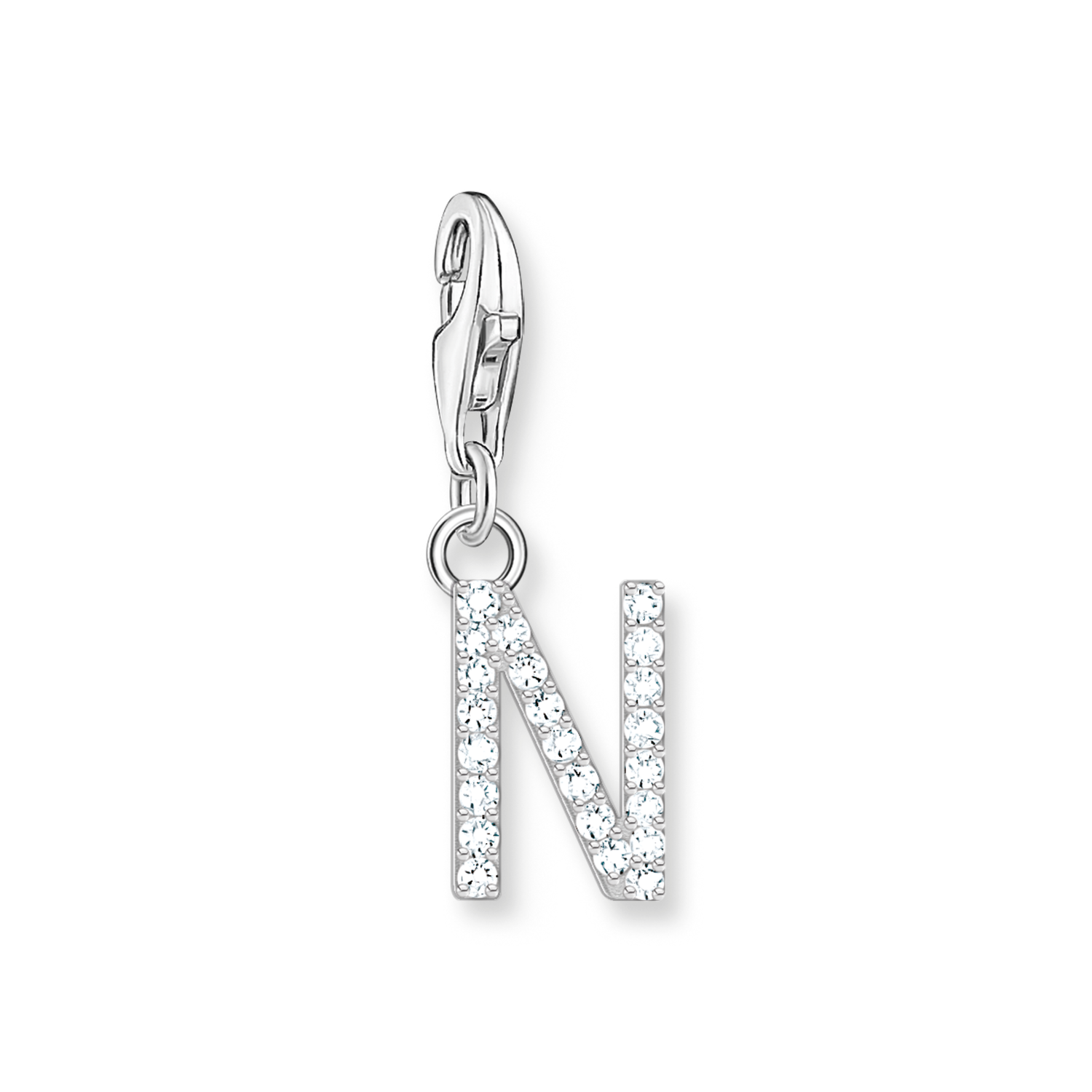 Colgante Charm letra N plata