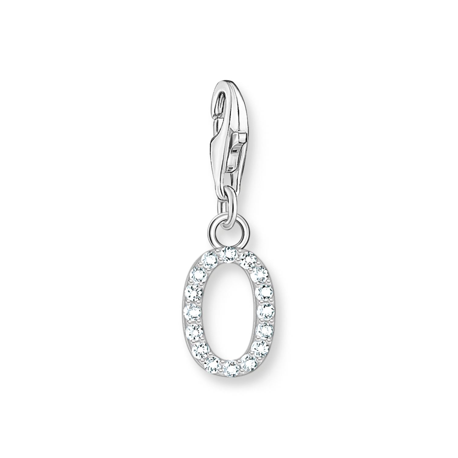 Colgante Charm letra O plata