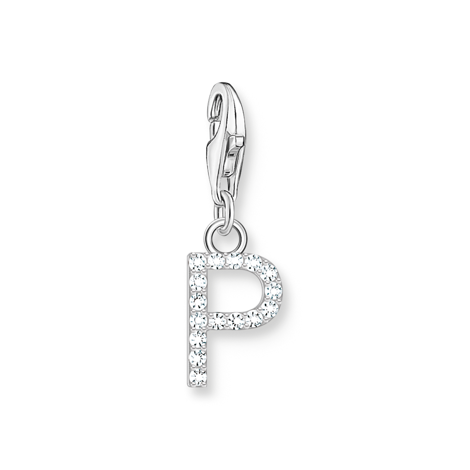 Colgante Charm letra P plata