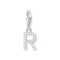 Colgante Charm letra R plata