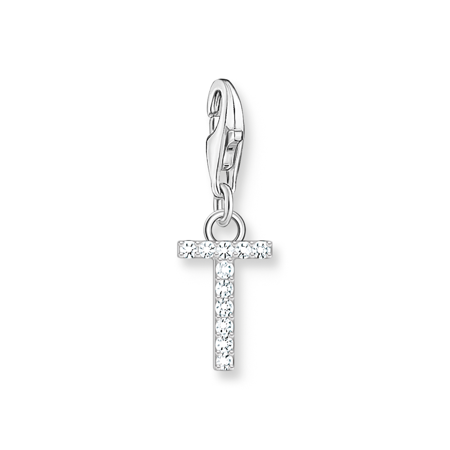Colgante Charm letra T plata
