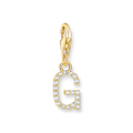 Colgante Charm letra G chapado en oro