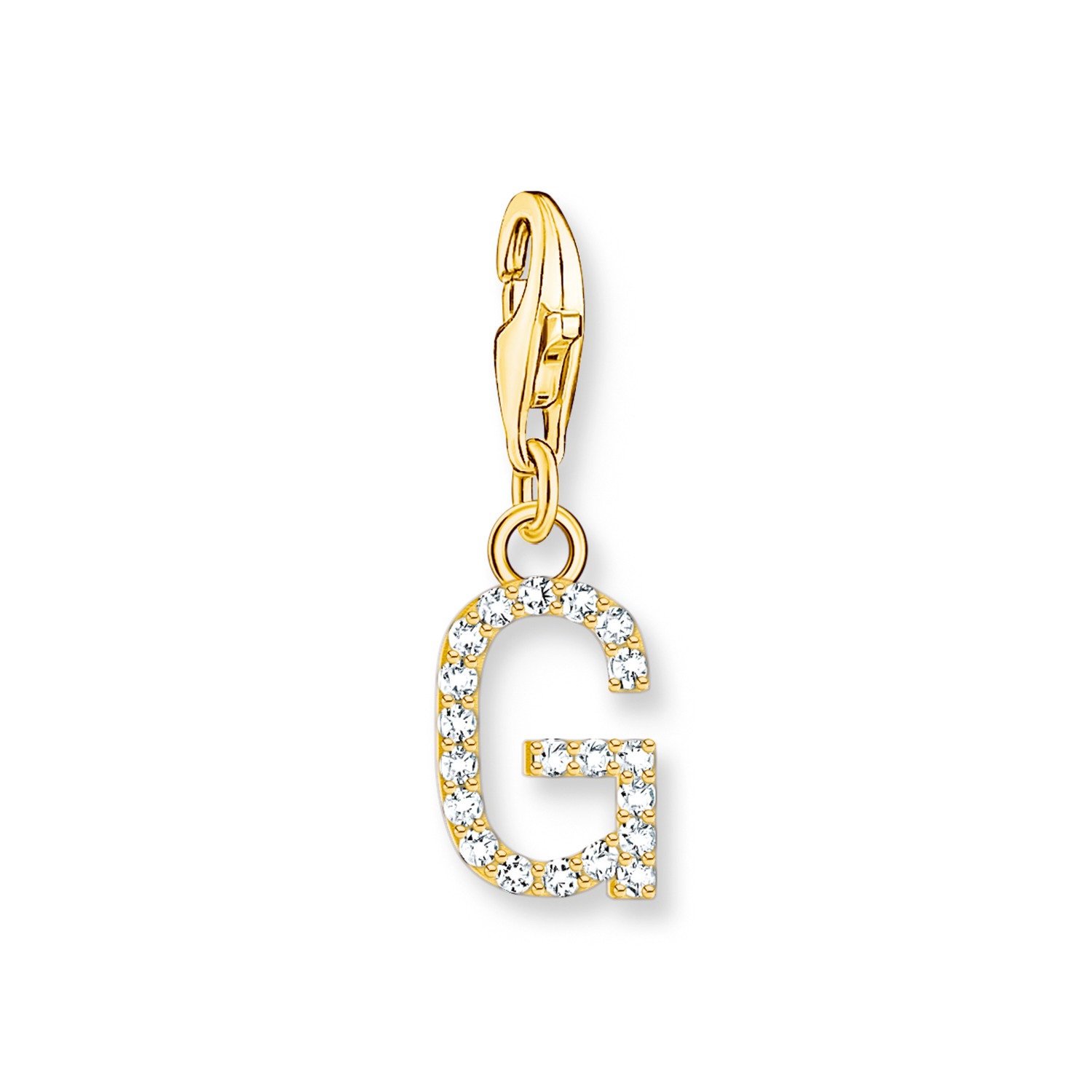 Colgante Charm letra G chapado en oro