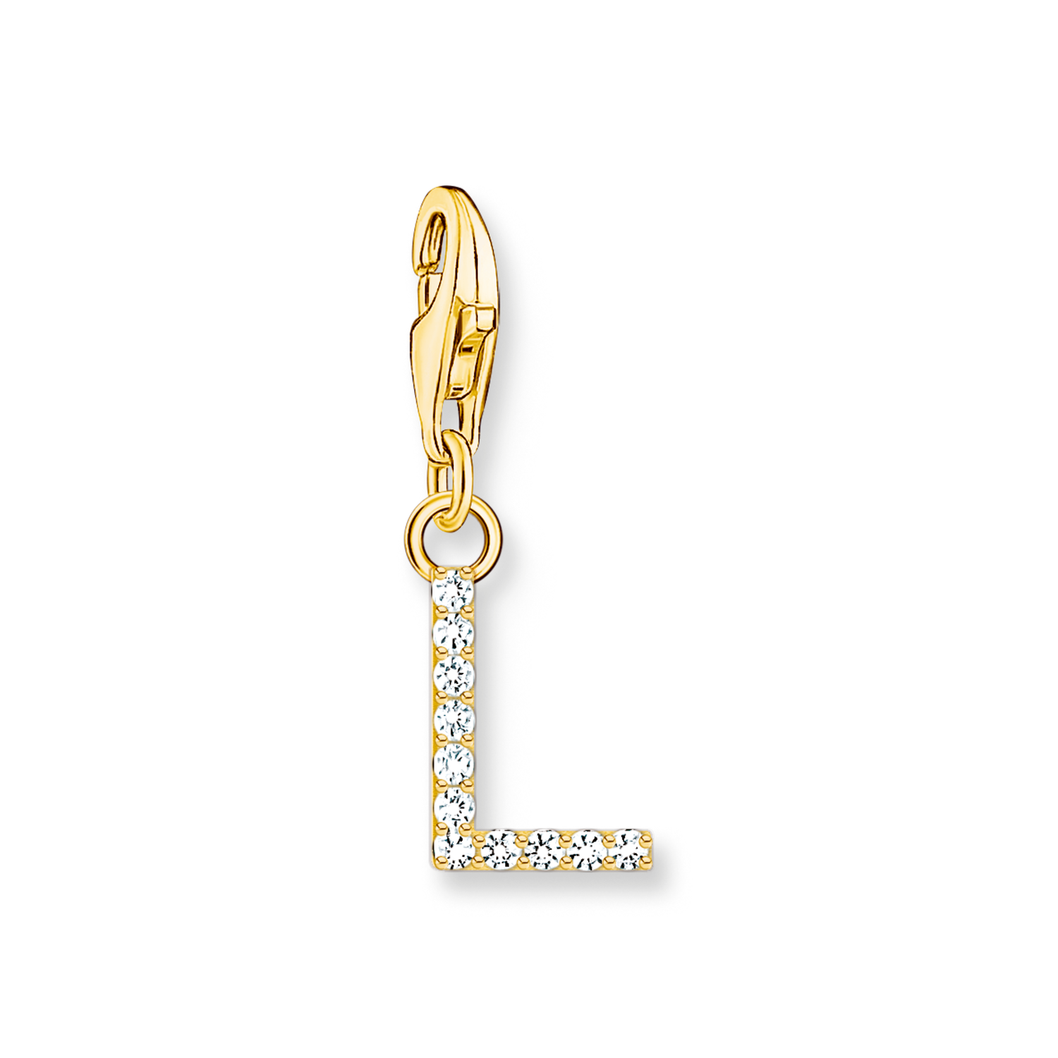 Colgante Charm letra L chapado en oro