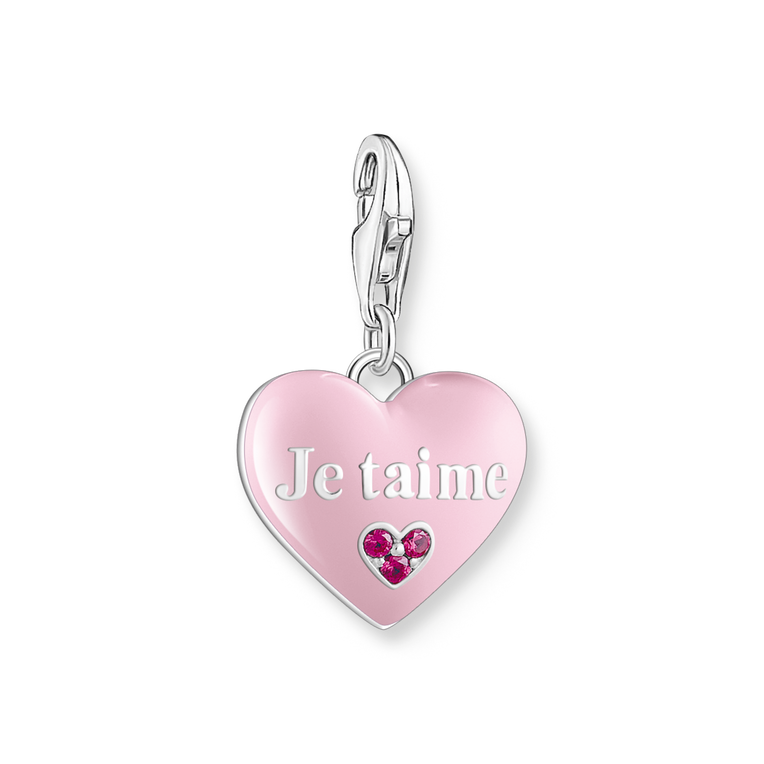 Paris Charms 925 Sterling silver, cold enamel/ synthetic corundum colección 2024-1. 