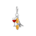 Paris Charms 925 Sterling silver, blackened/ cold enamel/ synthetic corundum/ zirconia colección 2024-1. 