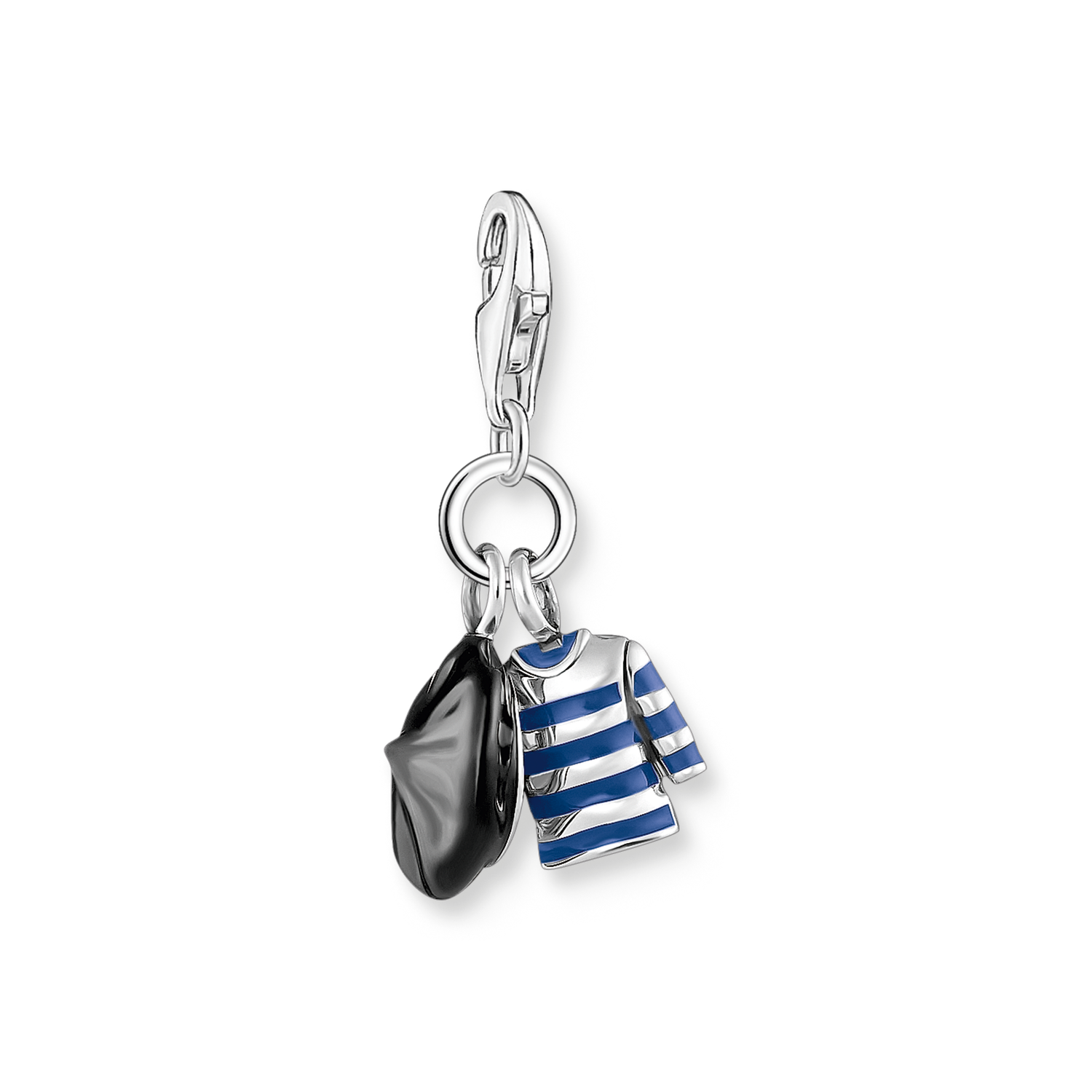 Paris Charms 925 Sterling silver, blackened/ cold enamel colección 2024-1. 