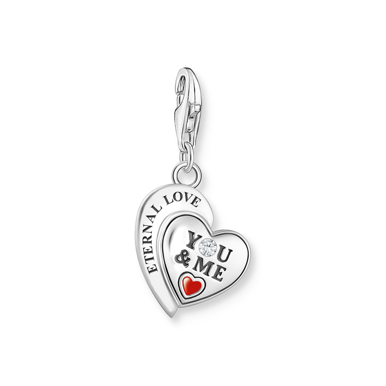 Charmista As we Kiss 925 Sterling silver, blackened/ cold enamel/ zirconia colección 2024-1. 