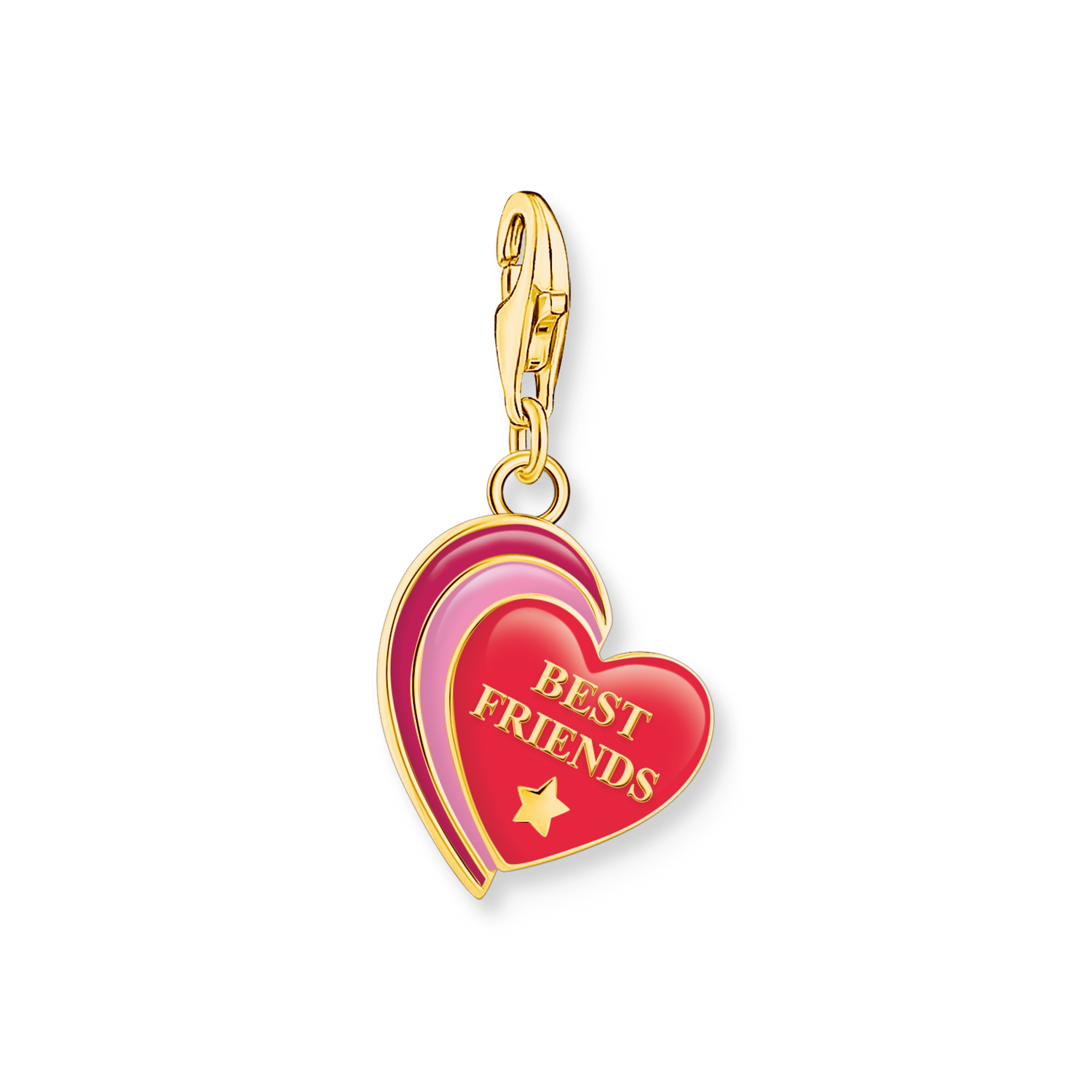 Charmista As we Kiss 925 Sterling silver, gold plated yellow gold/ cold enamel colección 2024-1. 