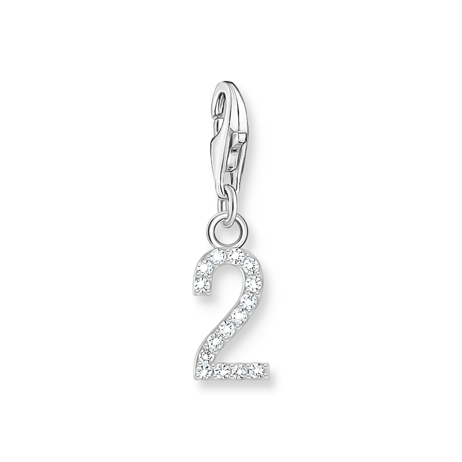 Single Number Charms 925 Sterling silver/ zirconia colección 2024-1. 