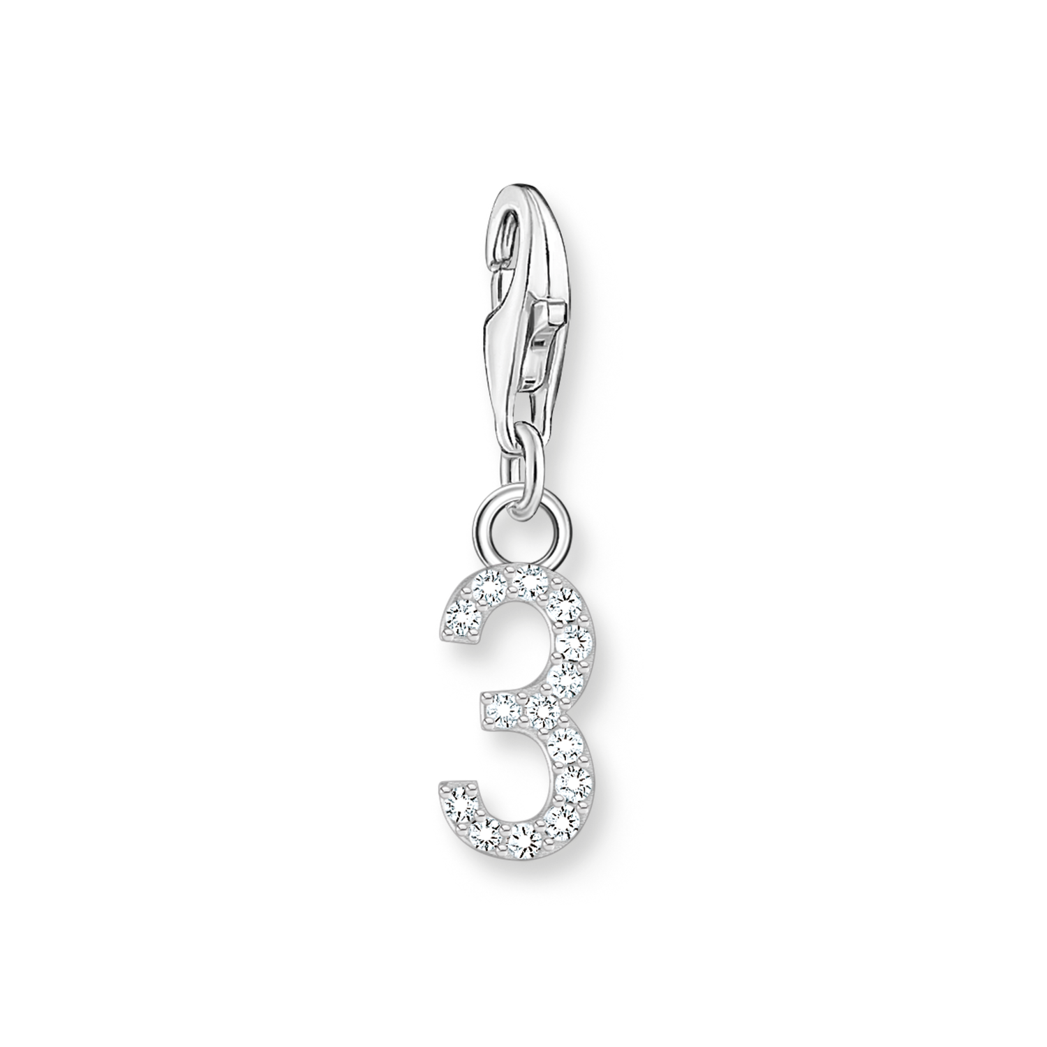 Single Number Charms 925 Sterling silver/ zirconia colección 2024-1. 