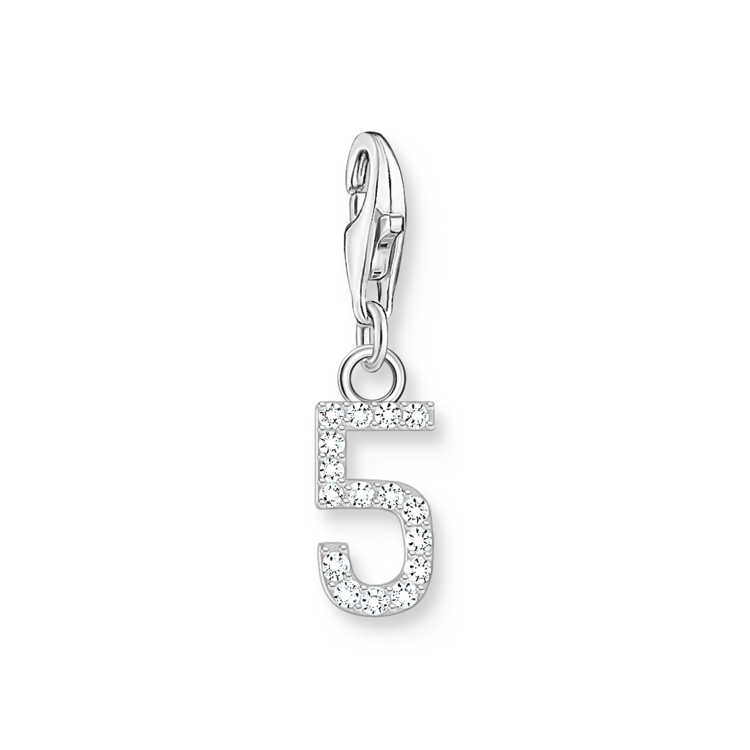 Single Number Charms 925 Sterling silver/ zirconia colección 2024-1. 