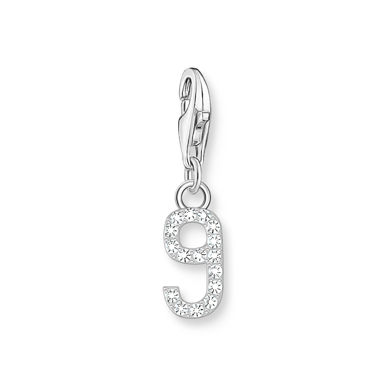 Single Number Charms 925 Sterling silver/ zirconia colección 2024-1. 