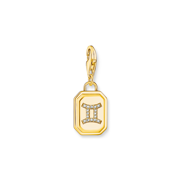 Unisex Zodiac Charms 925 Sterling silver, gold plated yellow gold/ zirconia colección 2024-1. 