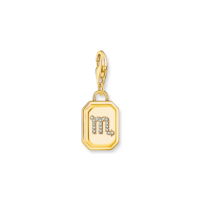 Unisex Zodiac Charms 925 Sterling silver, gold plated yellow gold/ zirconia colección 2024-1. 