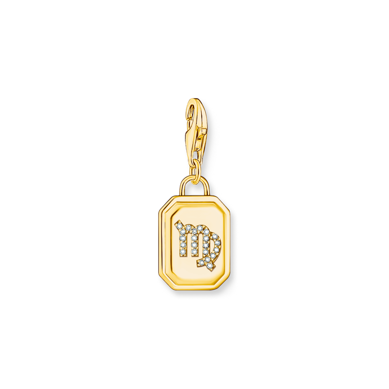 Unisex Zodiac Charms 925 Sterling silver, gold plated yellow gold/ zirconia colección 2024-1. 
