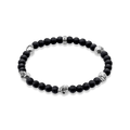 OBSIDIAN/SILVER BRACELET