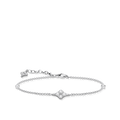 925 Sterling silver, blackened/ zirconia