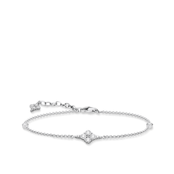 925 Sterling silver, blackened/ zirconia
