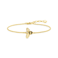 PULSERA,PLATA DE LEY 925,BAÑO DE ORO AMARILLO, CIRCONITA,MULTICOLOR, 16.-19CM