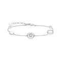 Pulsera c�rculo con piedras blancas plata925 Sterling silver/ zirconiawhite