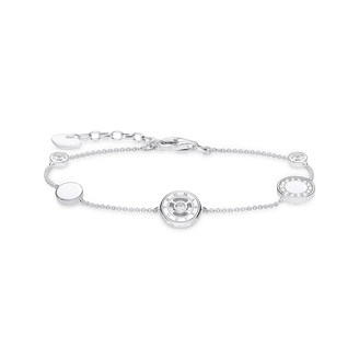 Pulsera c�rculo con piedras blancas plata925 Sterling silver/ zirconiawhite