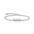 Pulsera con piedras rosas925 Sterling silver/ zirconiapink