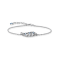Pulsera alas de fénix con piedras azules plata