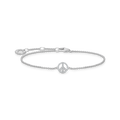 Pulsera peace con plata