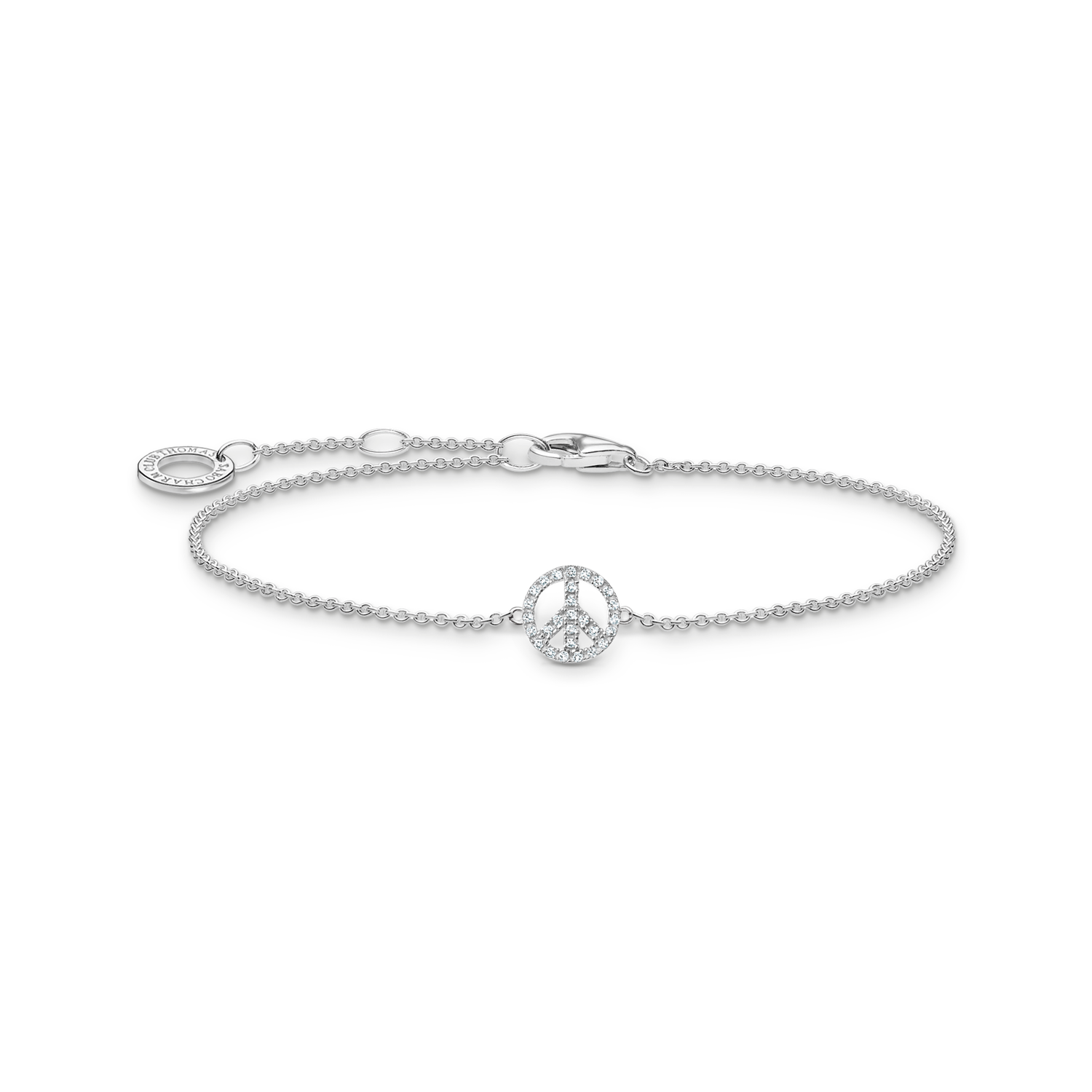 Pulsera peace con plata