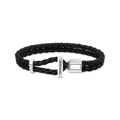 925 Sterling silver, blackened/ leather colección 2024-1.